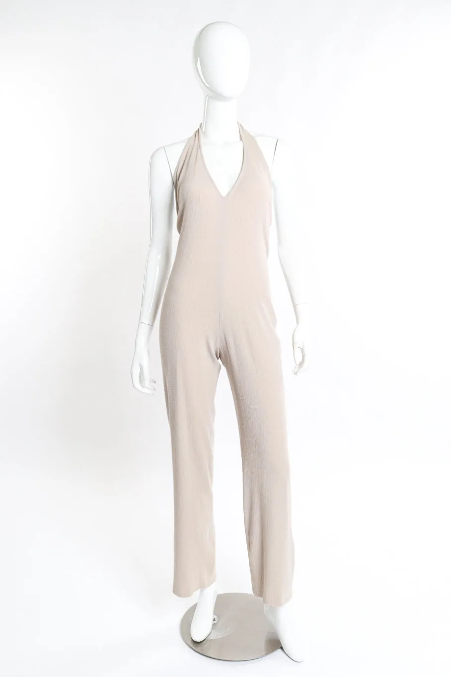 Wool Halter Jumpsuit