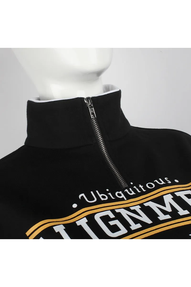WQ3283 Zipper Polo Sweatshirt