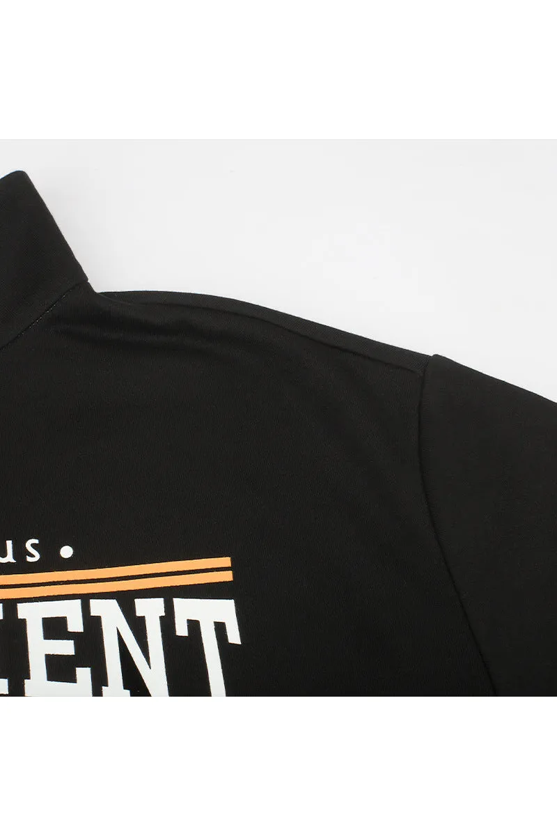WQ3283 Zipper Polo Sweatshirt