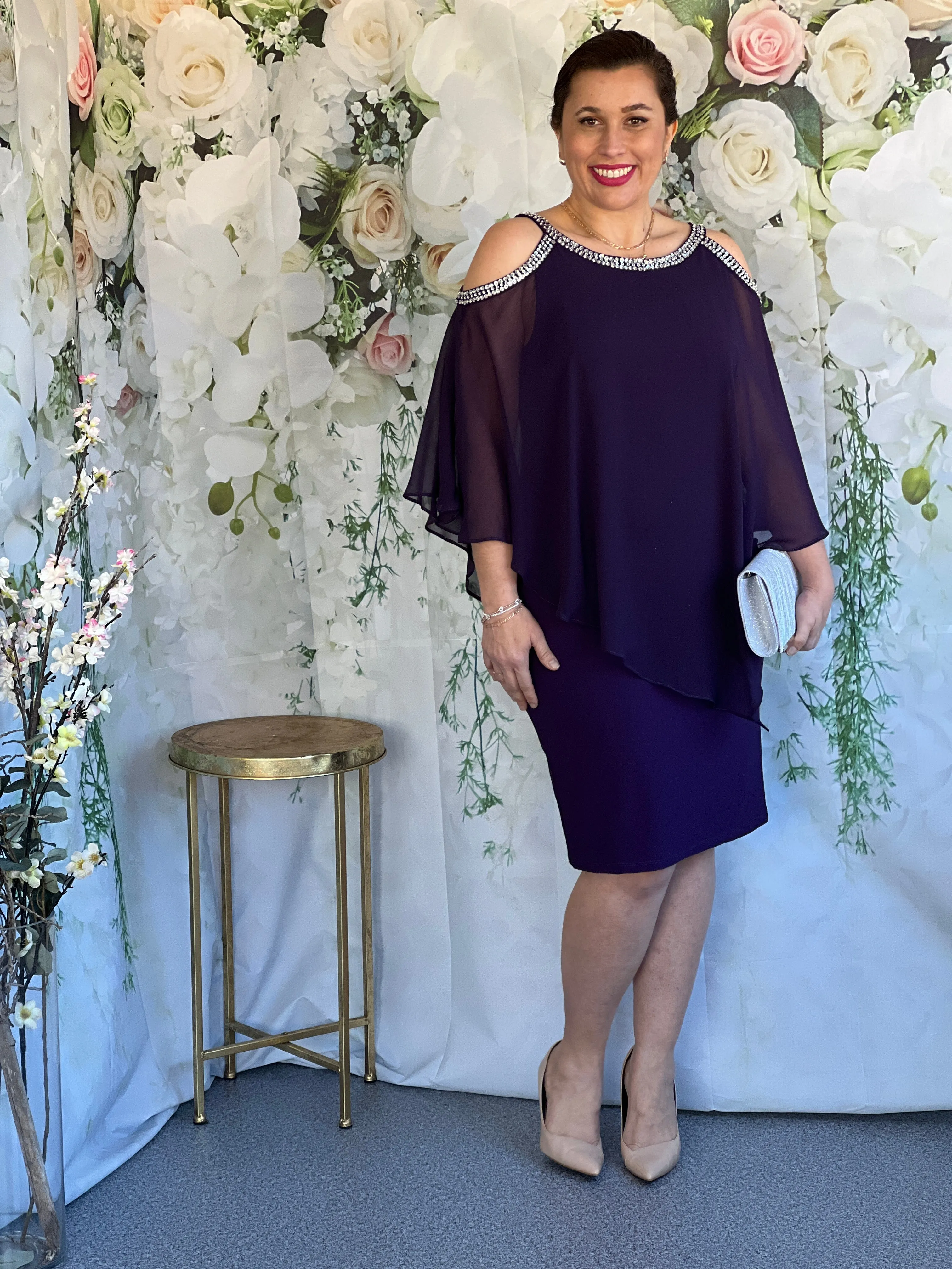 Yael Purple Evening Dress