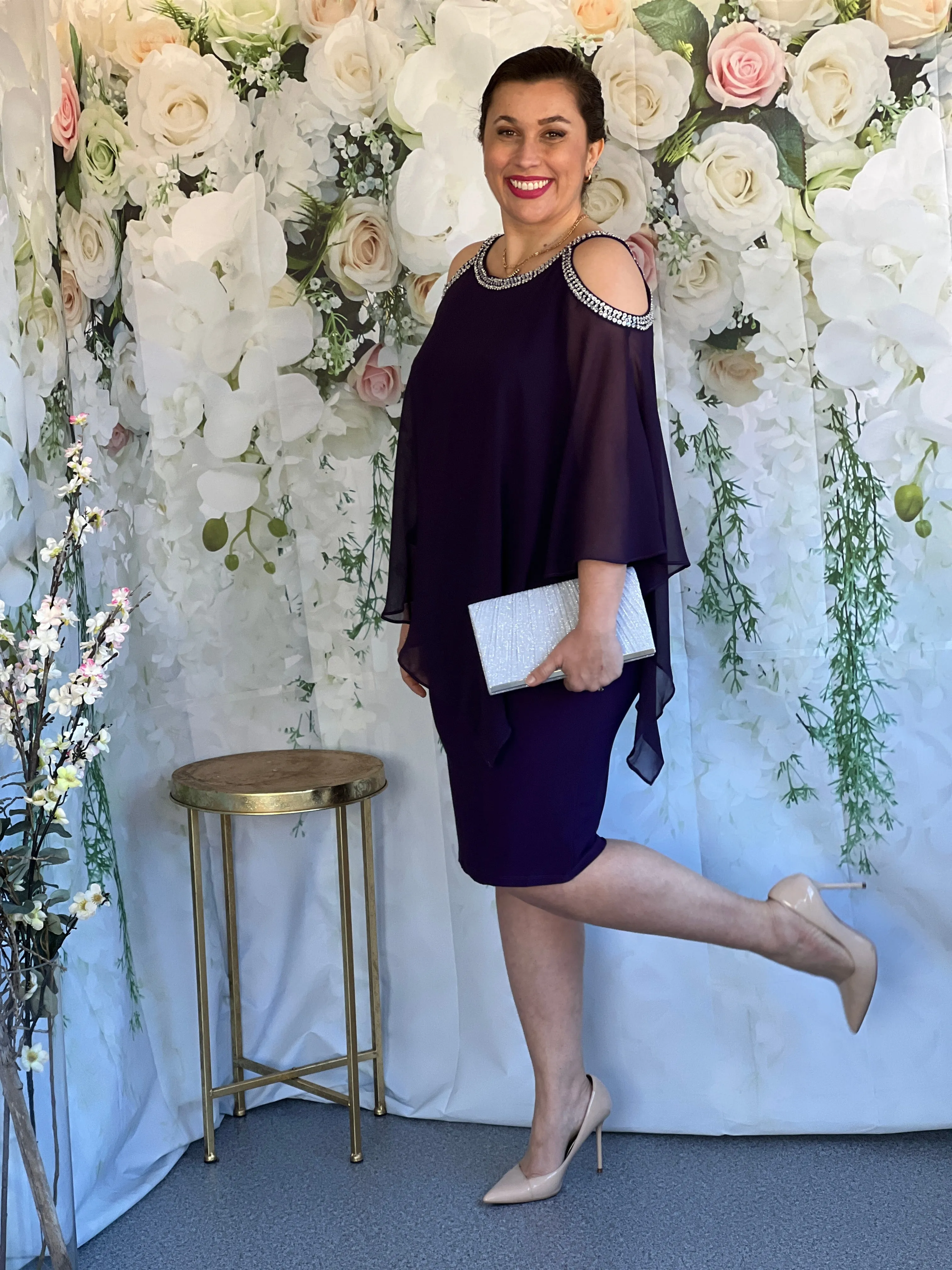 Yael Purple Evening Dress