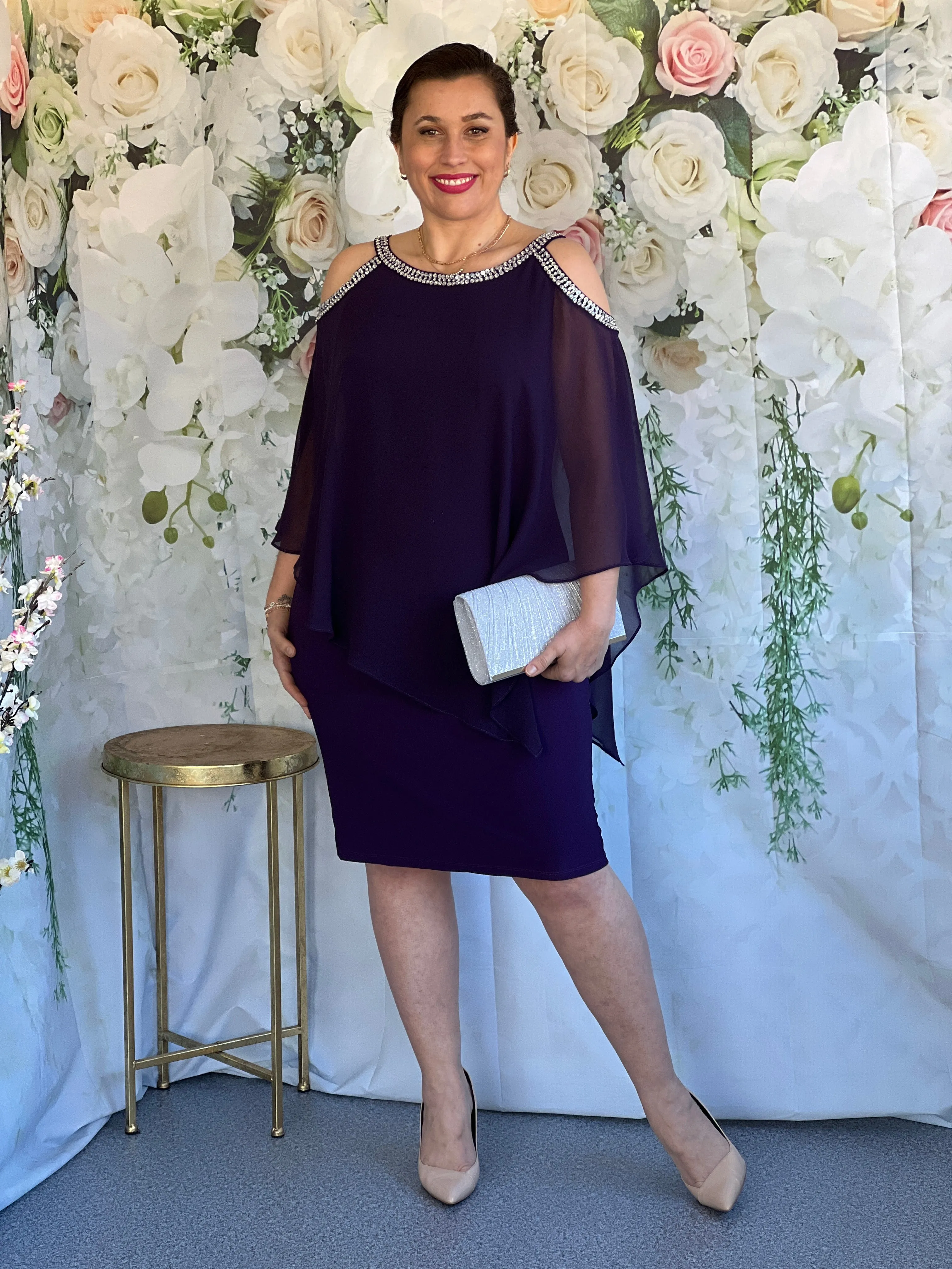 Yael Purple Evening Dress