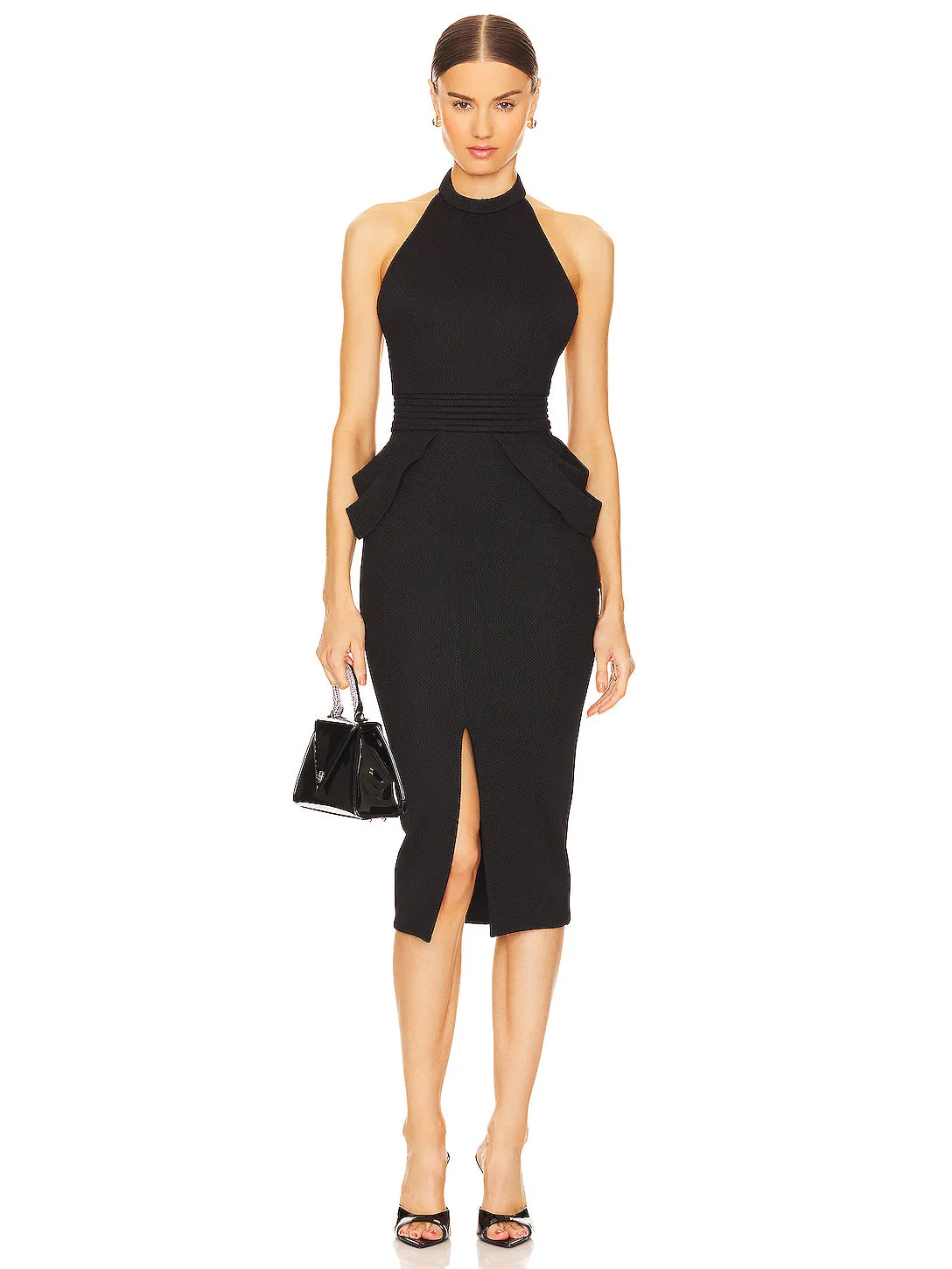 Zhivago Halter Midi Bandage Backless Dress